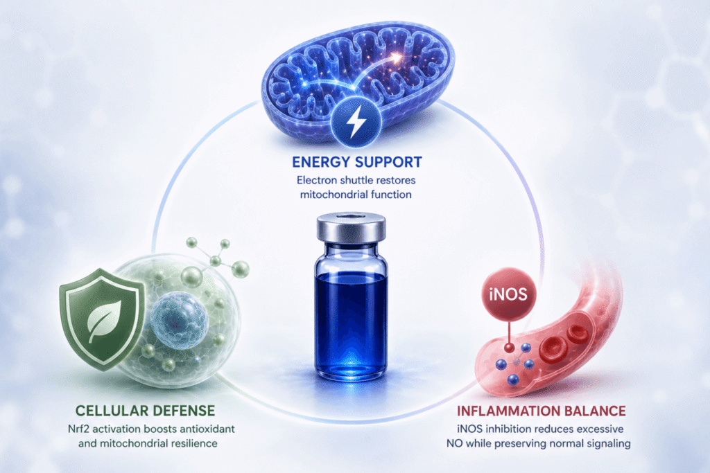 methylene blue and bpc 157 together Blue: From Cellular Energy to Clinical Practice Buildup Size:10 ml Peptide Therapy - Pensacola