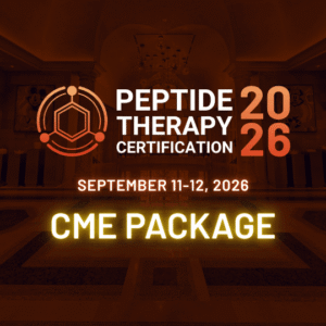 Peptide Therapy Certification: 2026 - CME Package
